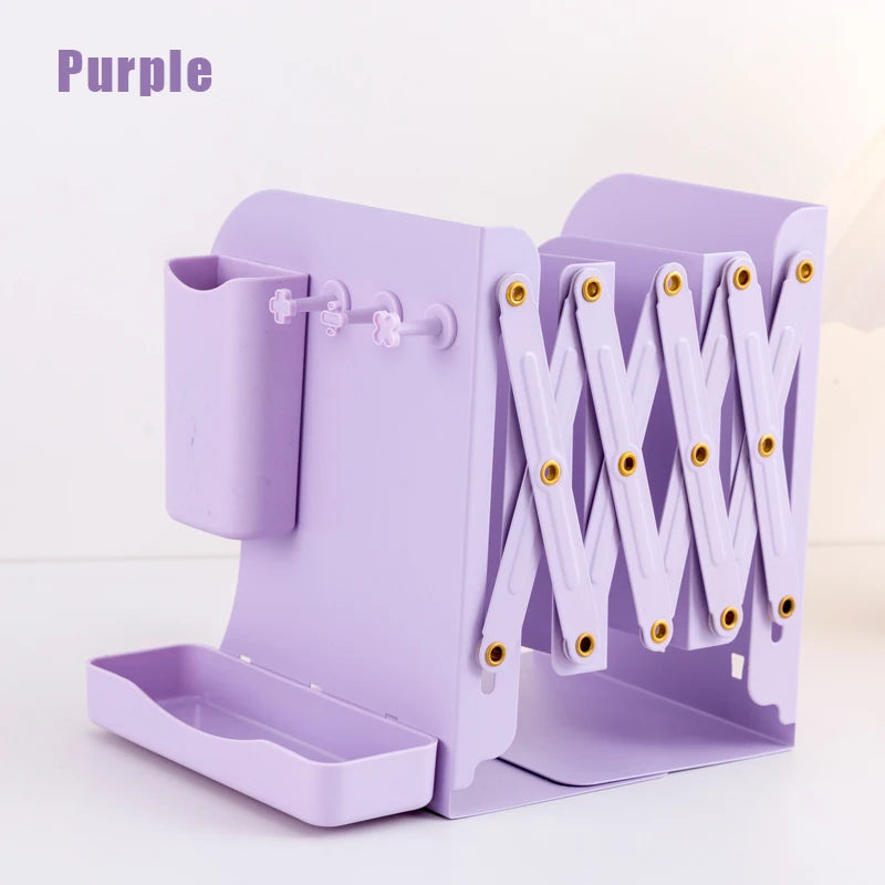 Expandable Desktop Bookstand With Pen Holder