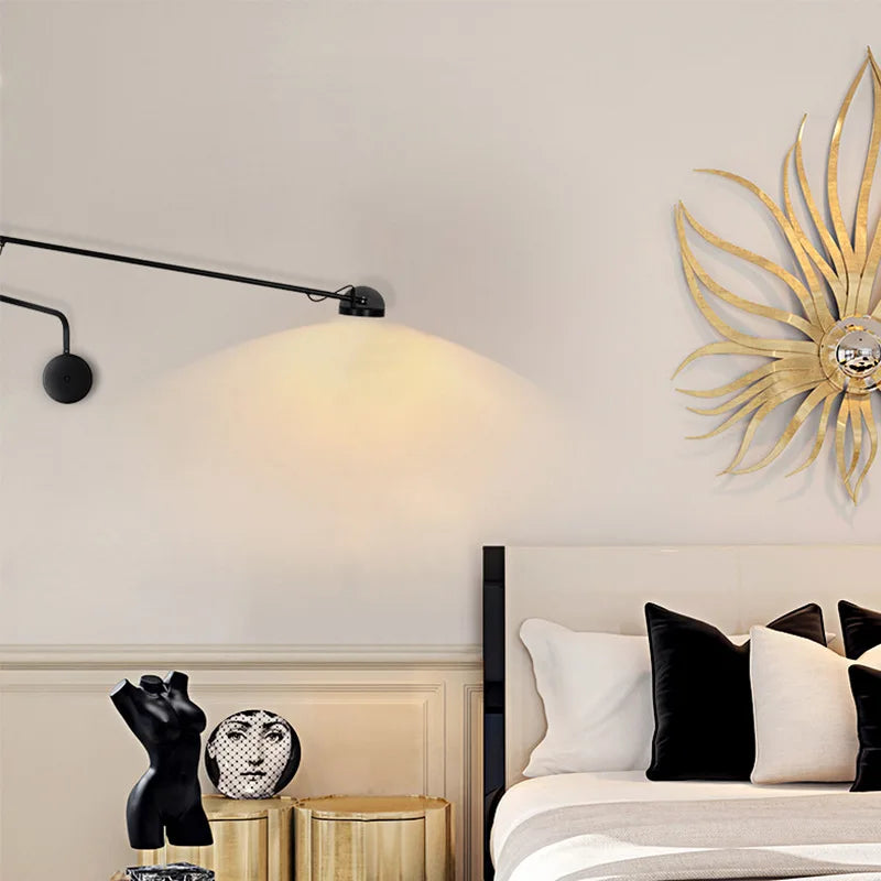 Designer Creative Long Pole Swing Arm Style Wall Lamp Home Bedside