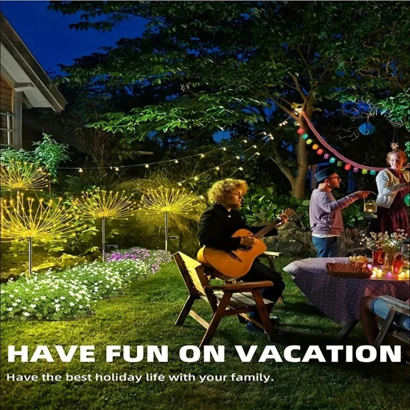 Solar Dandelion Firework Garden Light