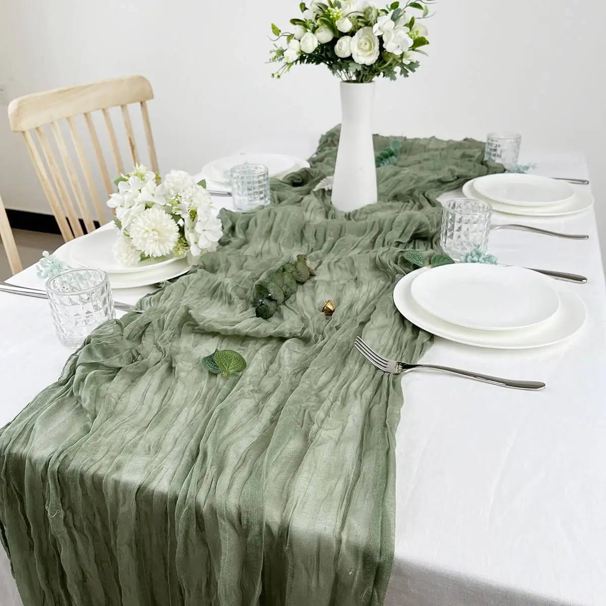 Boho Cheesecloth Table Runner