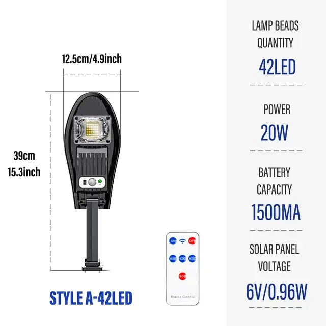 Solar Street Light with Remote Control