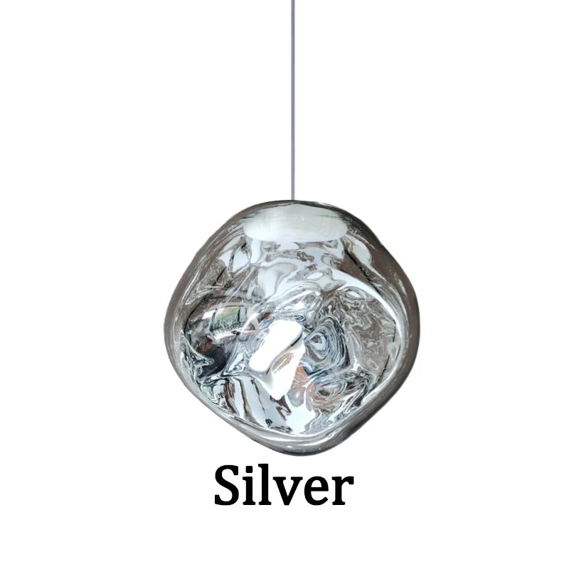 Modern Lava Ripple LED Chandelier