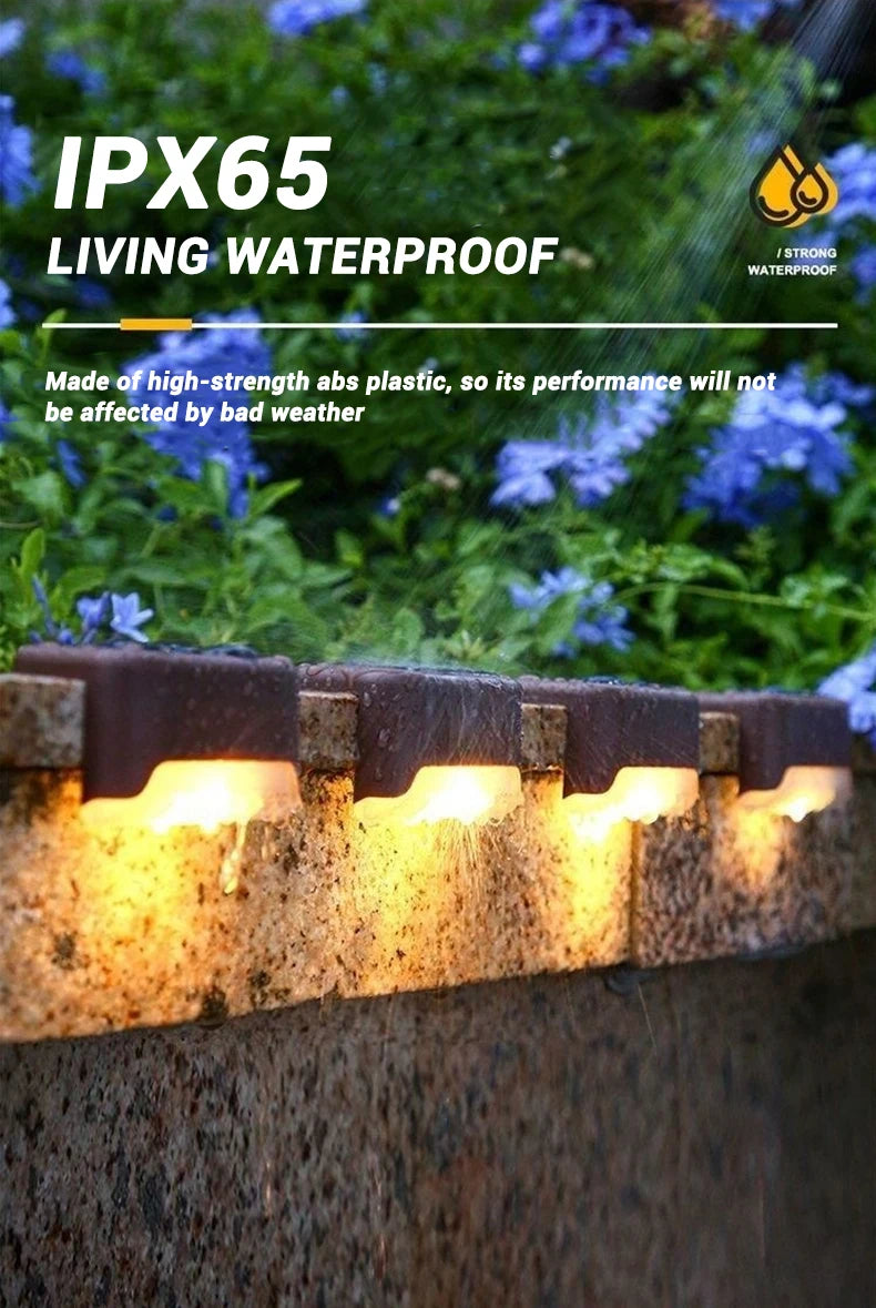 1/4/8/12/pcs Solar LED Lights Outdoor Garden Light Deck Lamp Solar