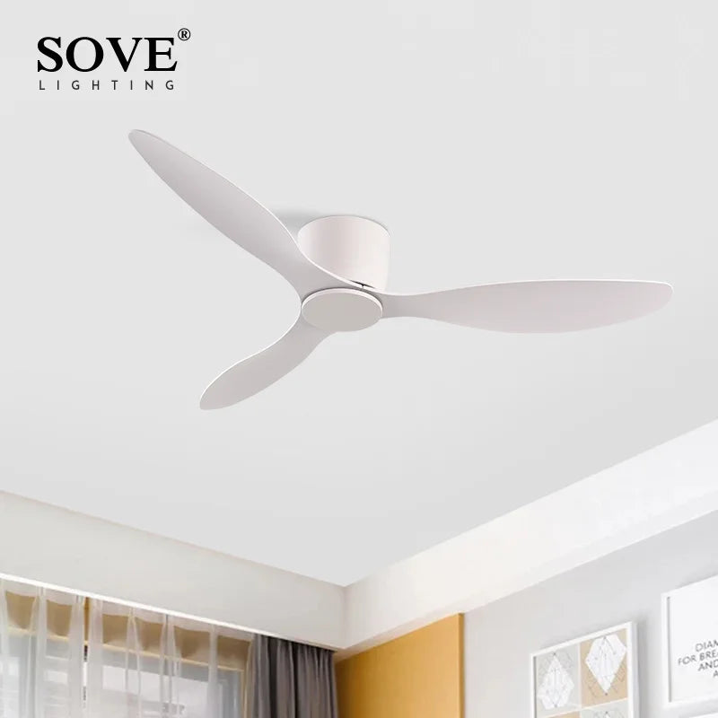 Low Profile White Ceiling Fan