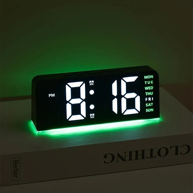 LED Alarm Clock Night Light