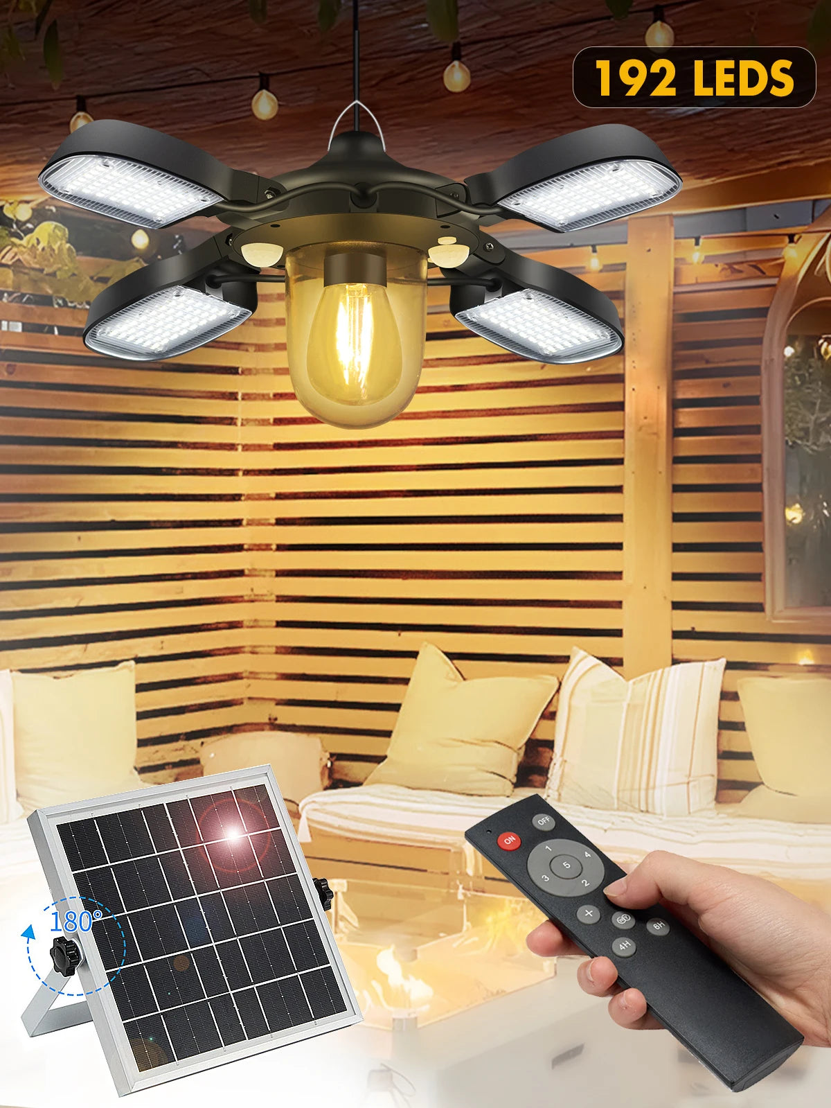 192led Solar Powered Barn Light Solar Shed Light