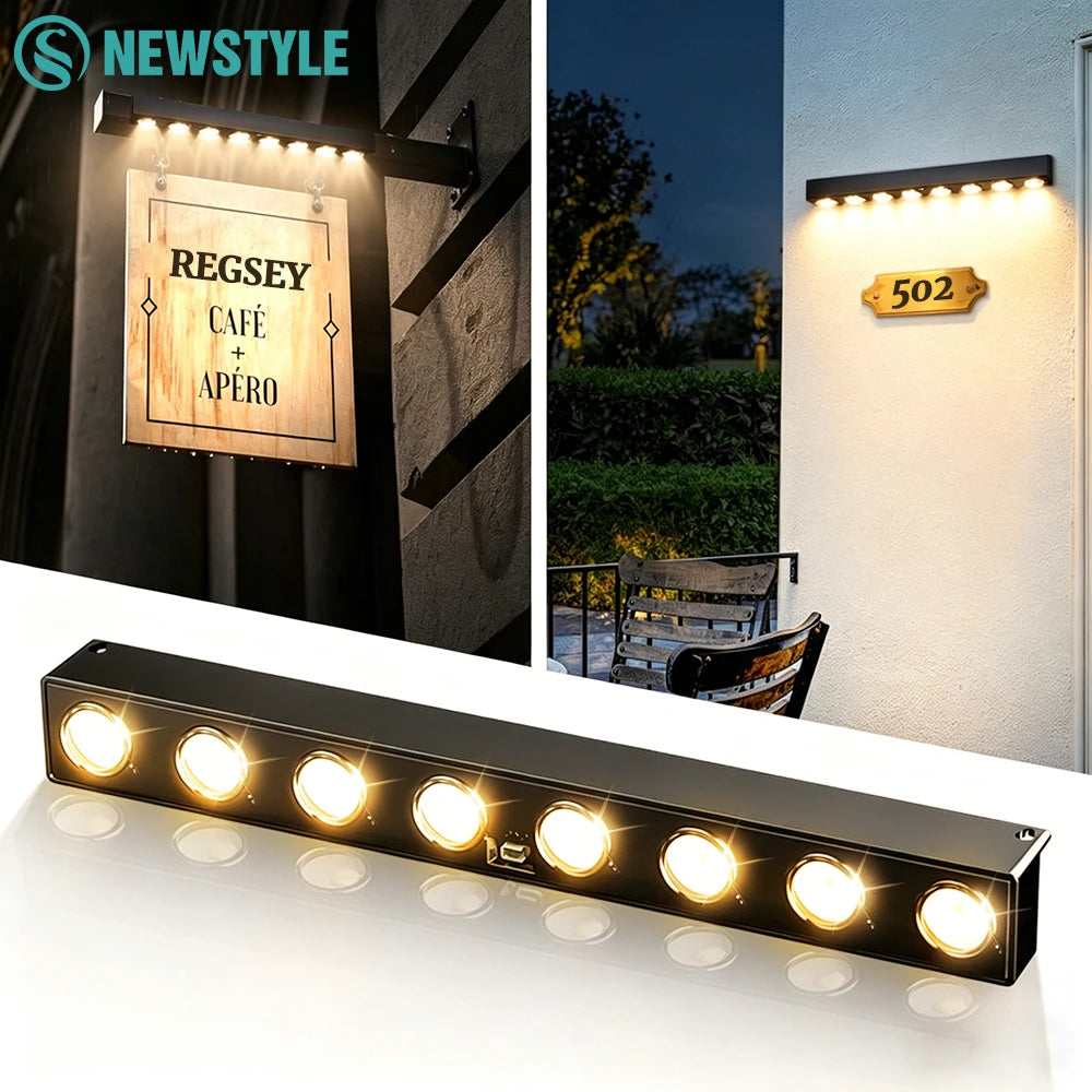 Solar Powered LED Fence Lights