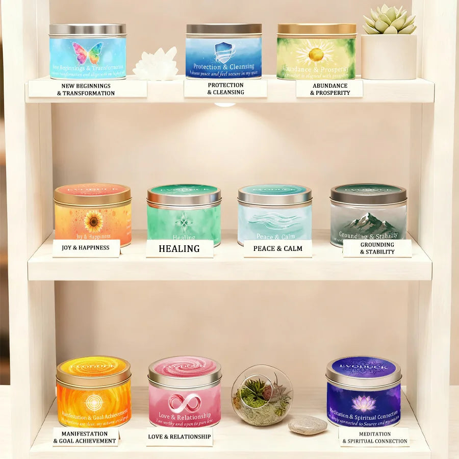 Law of Attraction Peace Ritual Candle, Lavender & Chamomile Aroma