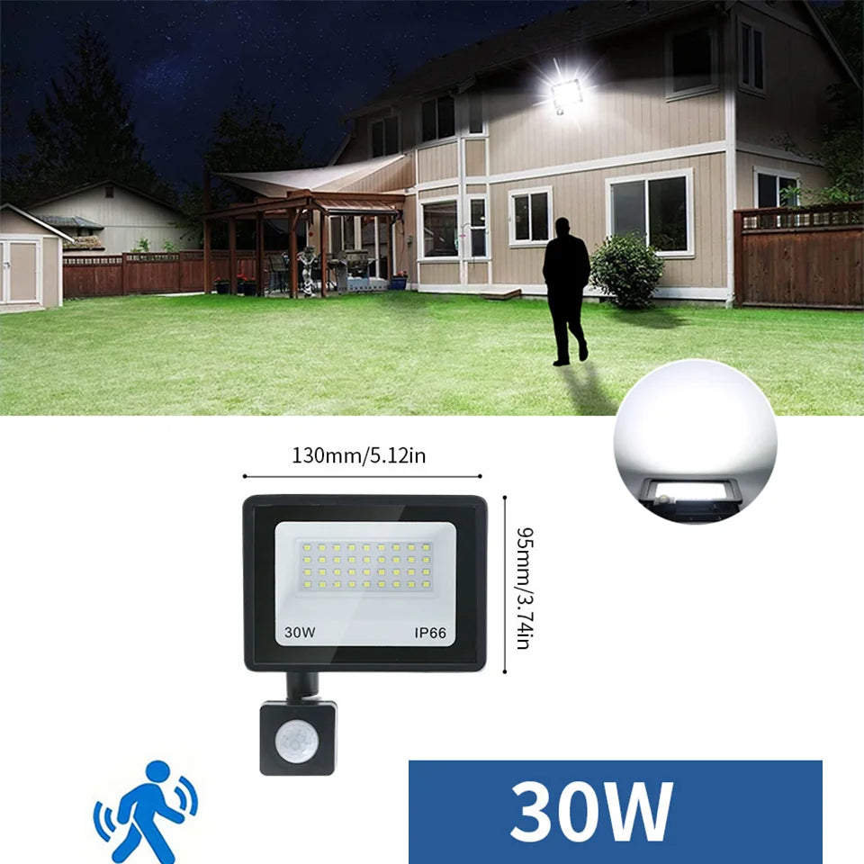 LED Motion Sensor Floodlight for Outdoor Use
