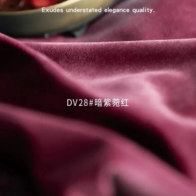 Burgundy Velvet Blackout Curtain