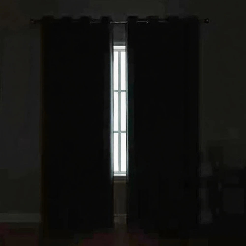 Blackout Thermal Curtains with Inner Lining, Noise Reduction Drapes