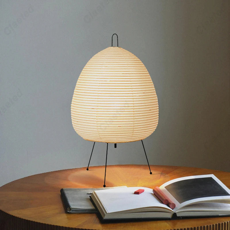 Japanese Paper Tripod Table Lamp