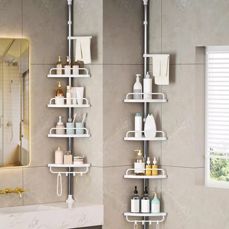 Telescopic Corner Shower Storage Rack