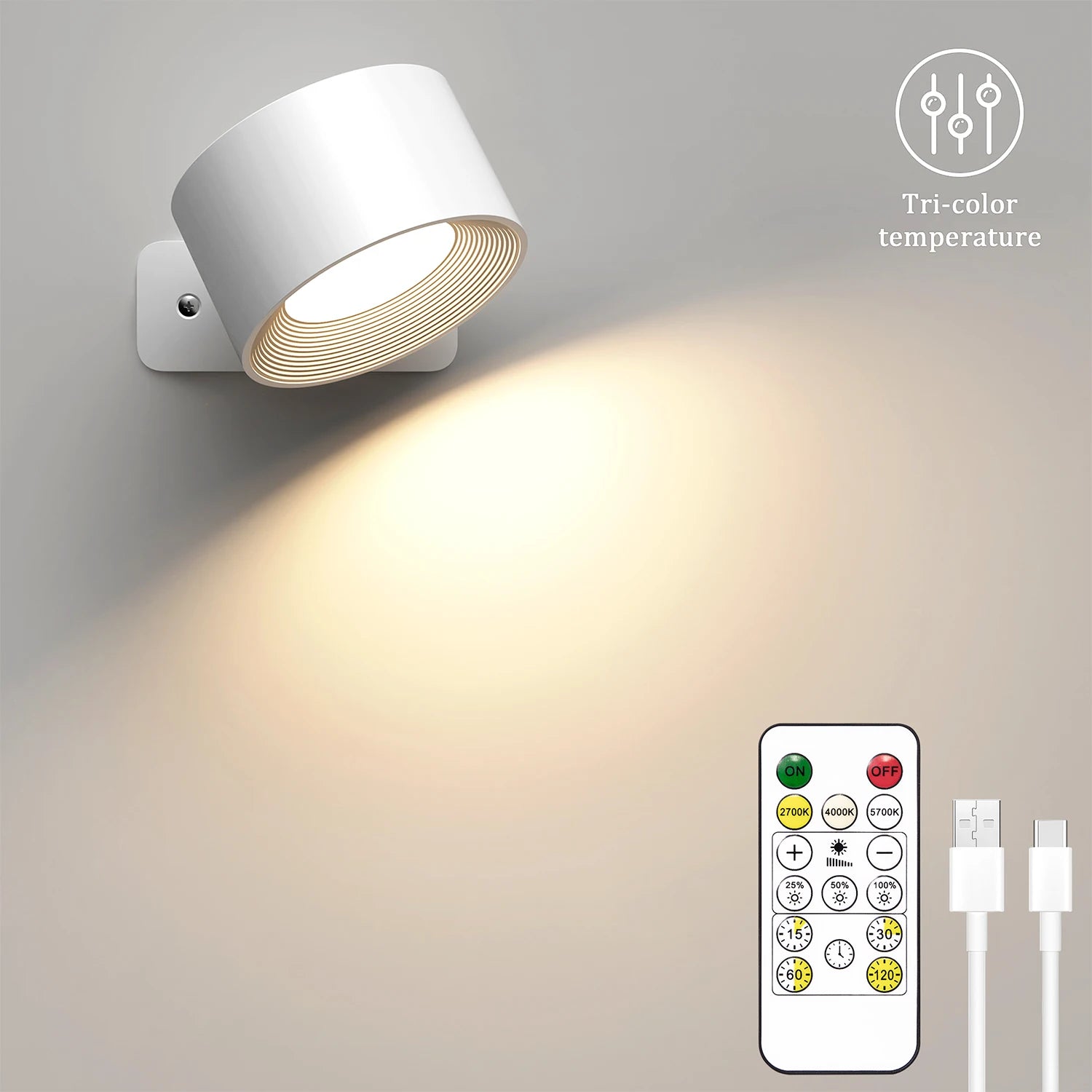 Magnetic Rechargeable Spot Wall Light