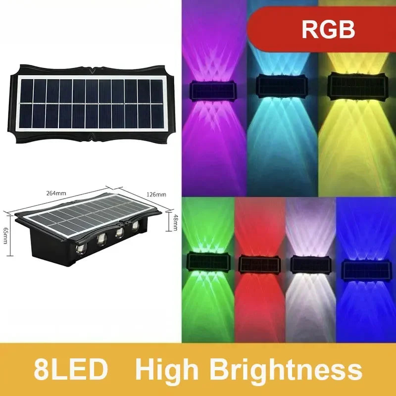 Up & Down Solar Wall Light
