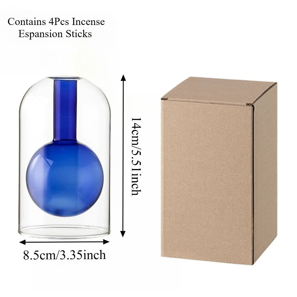 130/200ML Transparent Glass Aromatherapy Diffuser Bottle Glass Storage