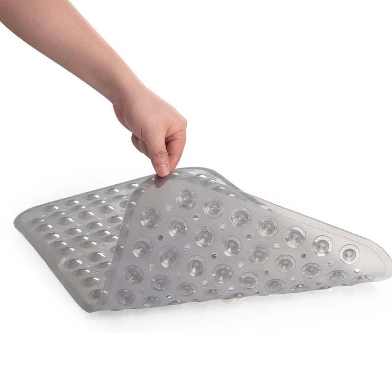Suction Cup Bathtub Mat With Drain Holes