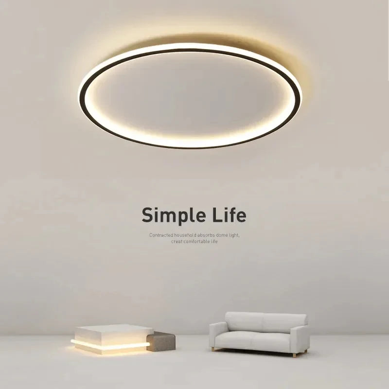 Minimalist Nordic Edge Ceiling Light