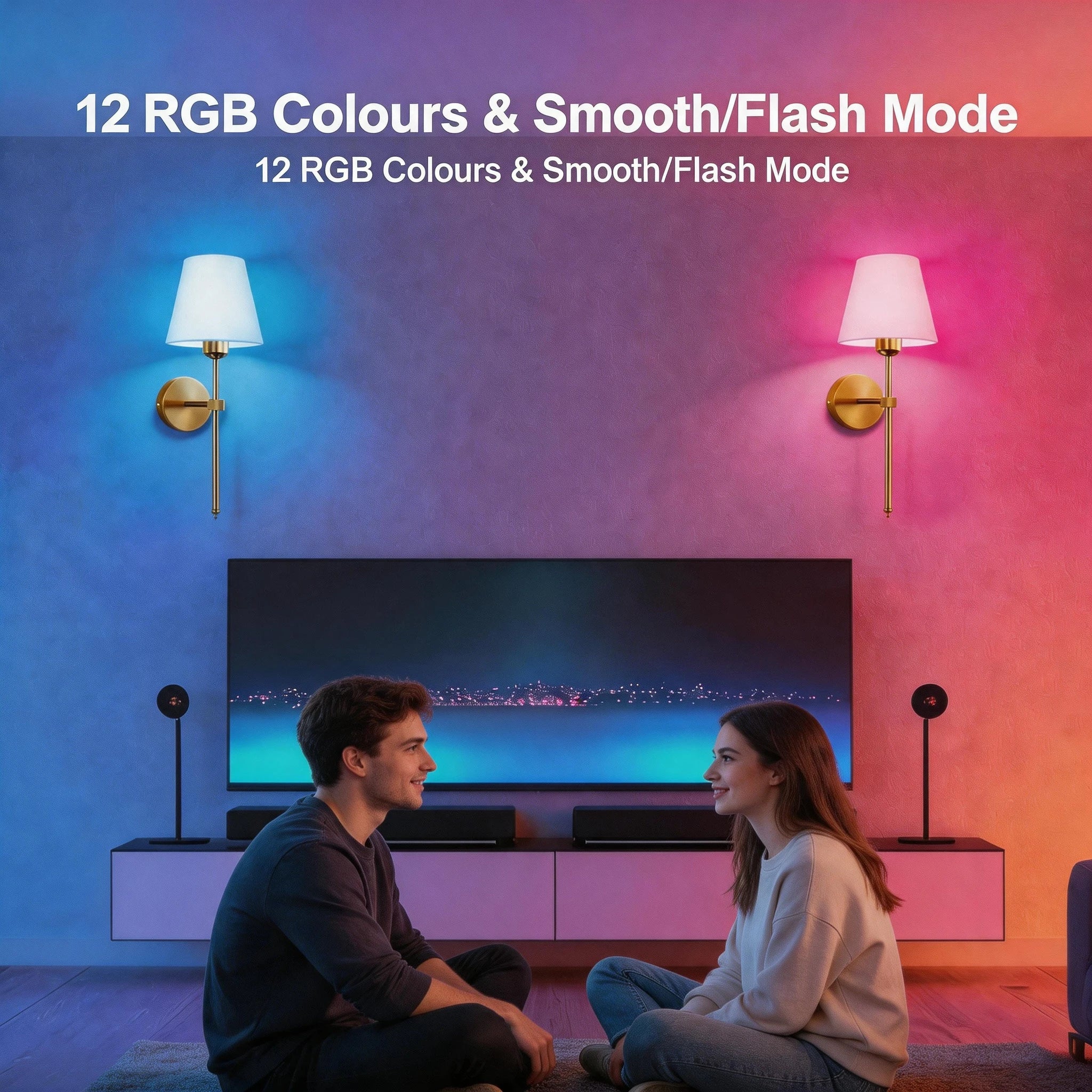 Wireless 10 Color Wall Lamp