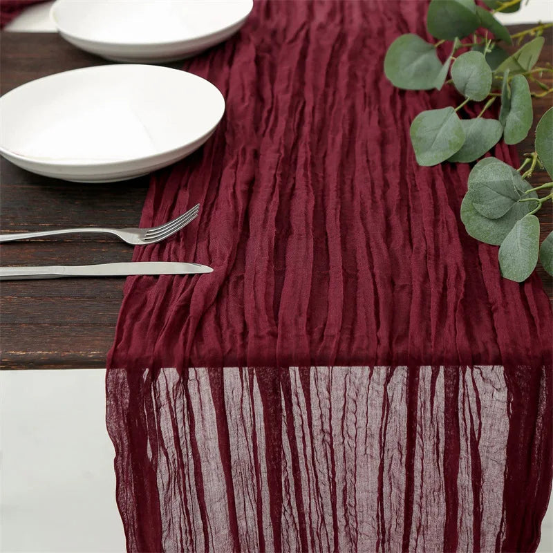 Boho Cheesecloth Table Runner