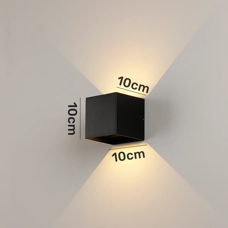 Motion Sensor LED Wall Lamp Outdoor Waterproof IP65 Up Down Sconce