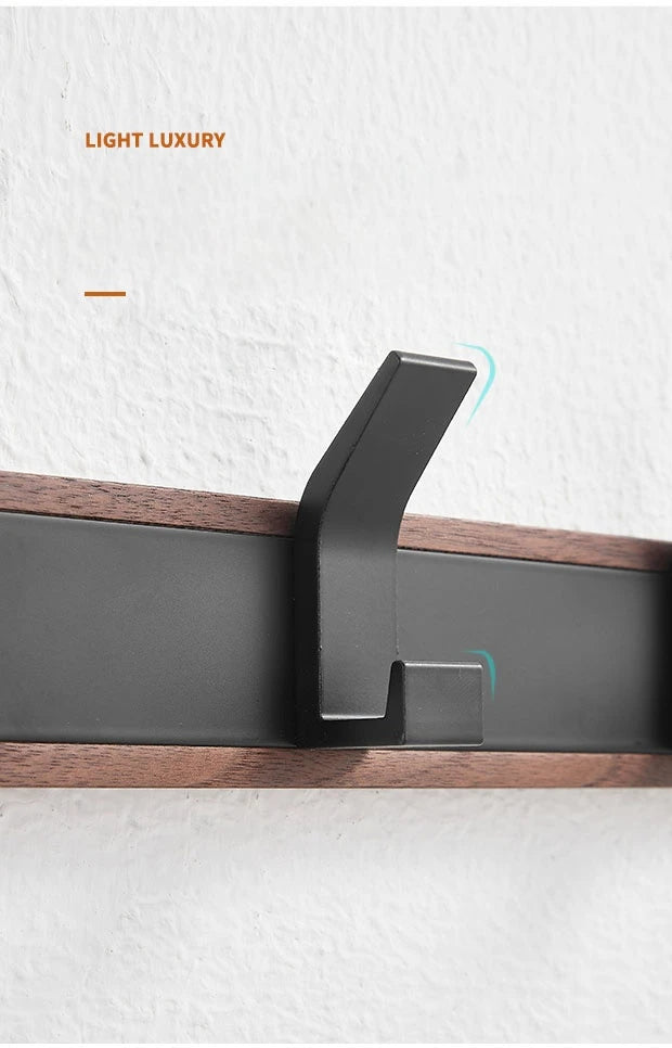 Walnut Wood Wall Coat Hook