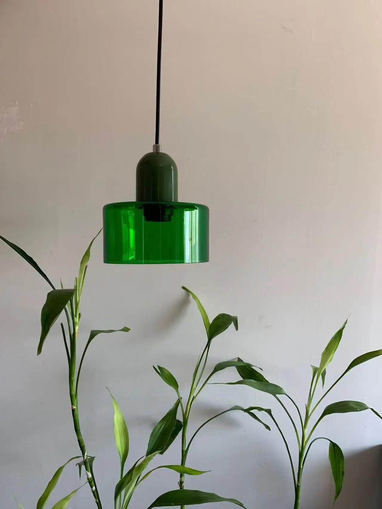 Vintage Stained Glass Chandelier for Bedside and Dining