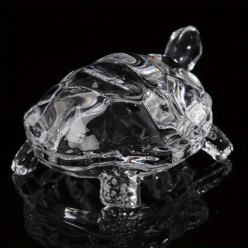 A Crystal Turtle Ornament, Mini Turtle Statue, Lucky Ornament
