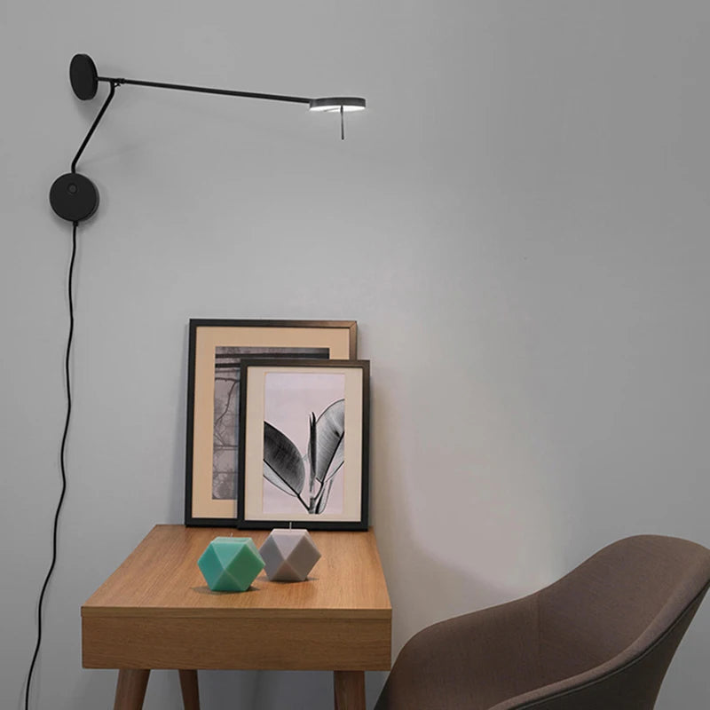 Long Arm Swing Wall Lamp