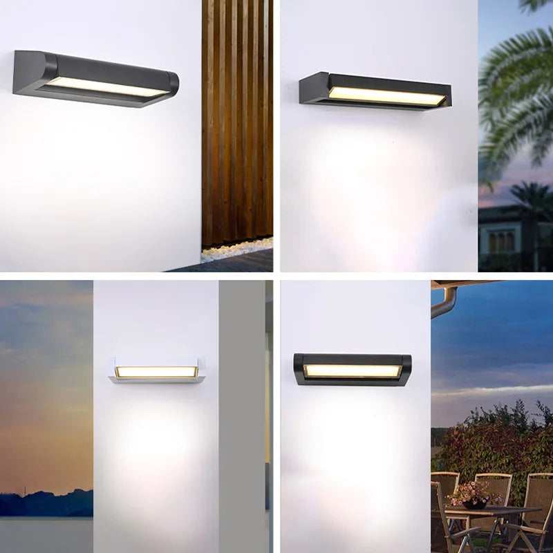 Adjustable Angle LED Lights Outdoor Waterproof Wall Lamp Garden Wiring