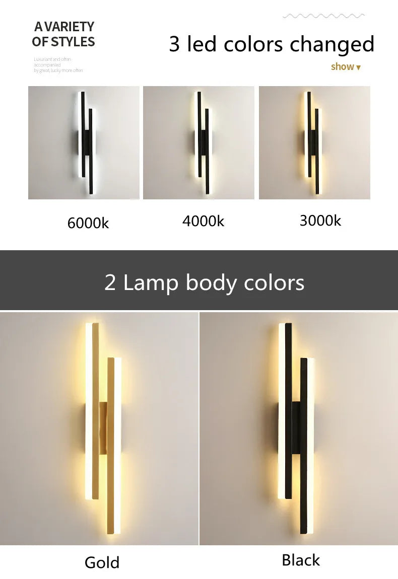 Copper Line Acrylic Wall Sconce