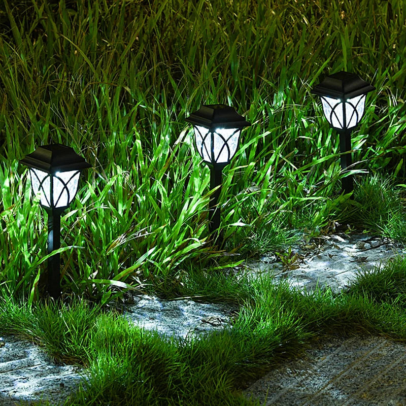 1-10 Pack Solar Yard Lights Bright Lawn Lights Outdoor Waterproof Led