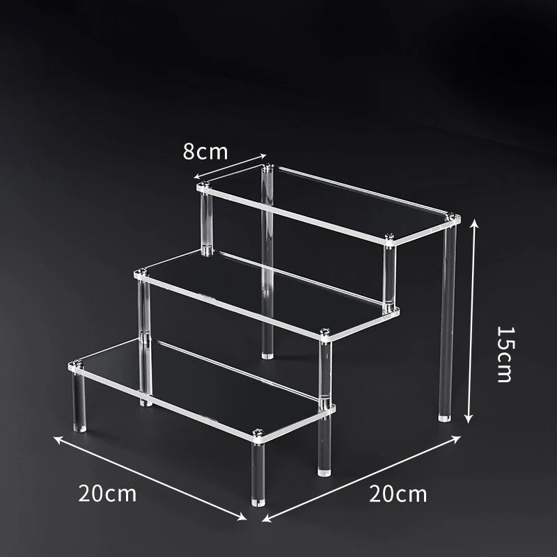 Tiered Acrylic Display Riser Shelf