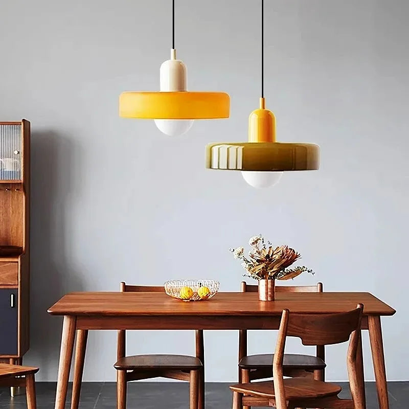 Nordic Retro Glass Pendant Light