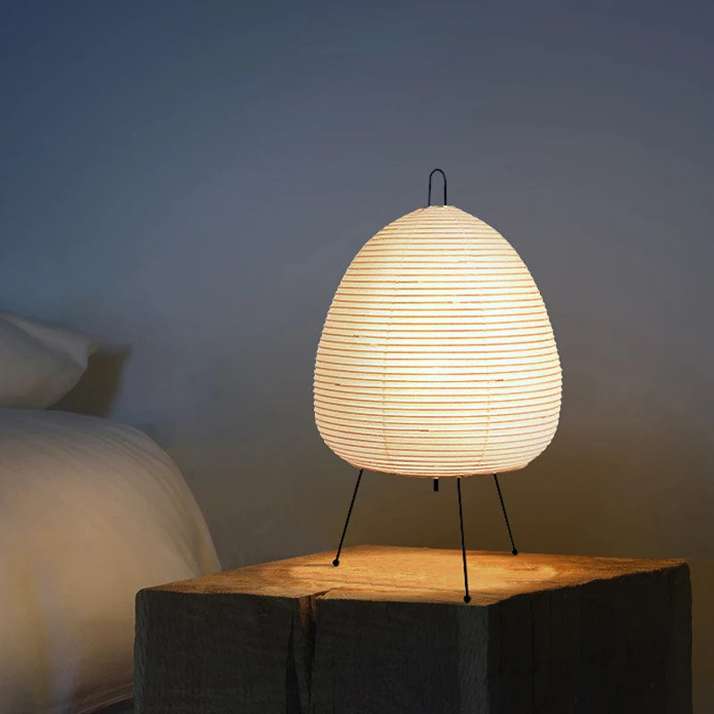 Japanese Paper Tripod Table Lamp