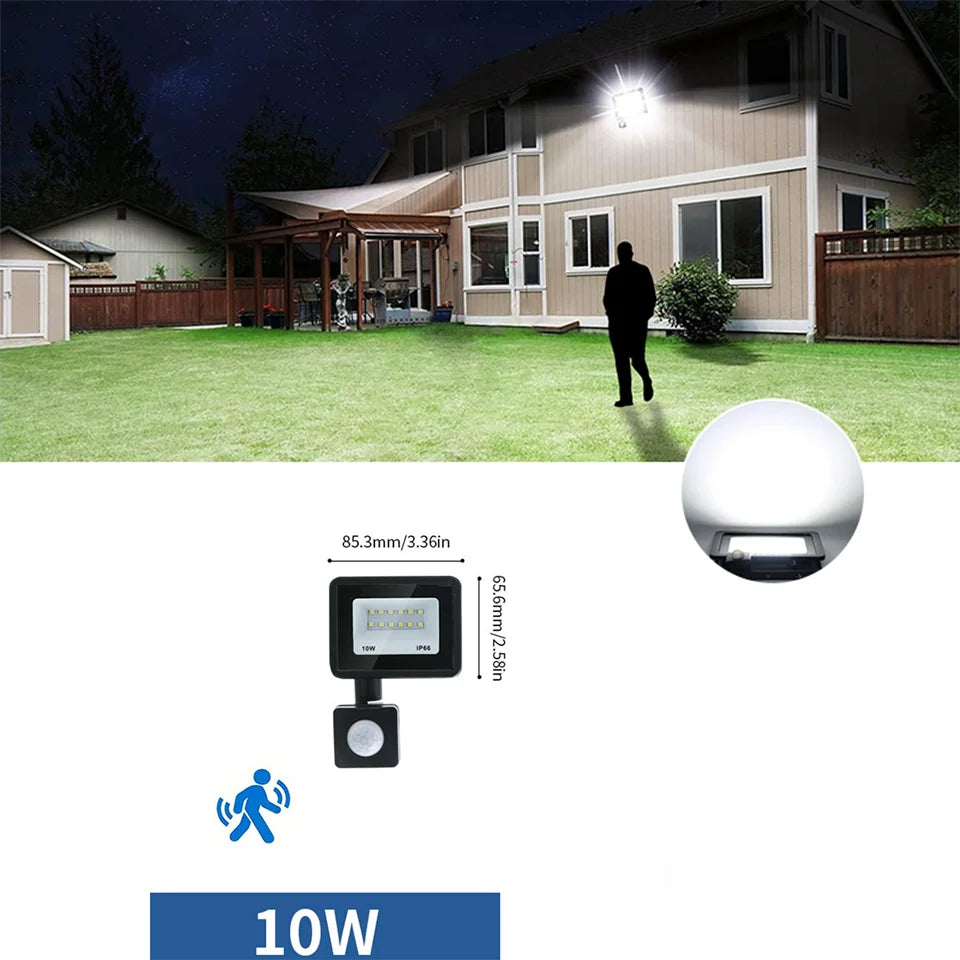 LED Motion Sensor Floodlight for Outdoor Use