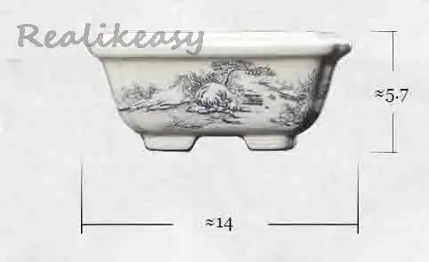 6Size Purple Sand Flower Pot Ceramic Bonsai Pot Handmade