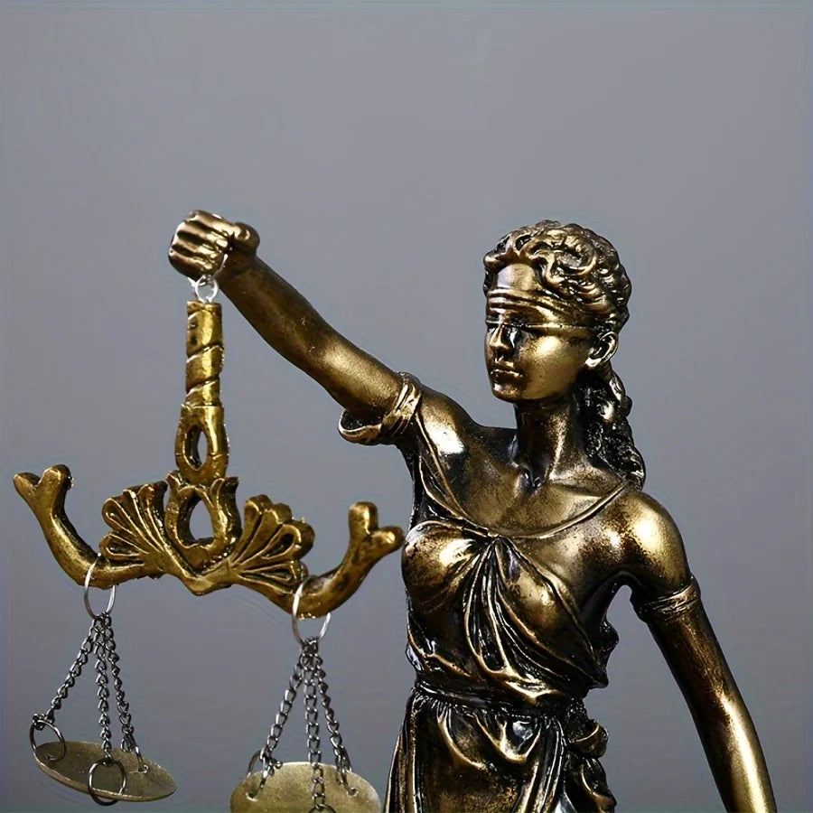 Lady Justice Statue Desk Ornament