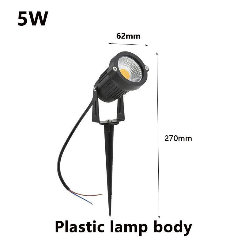 LED Garden Lawn Spike Light Set