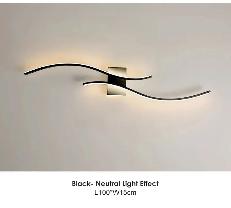 Indoor LED Wall Lamps for Corridor Bedroom Aluminum LED Wall Sconce