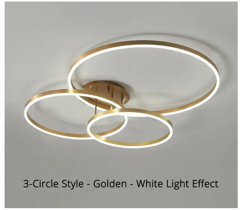 Nordic Multi Ring Circle Chandelier