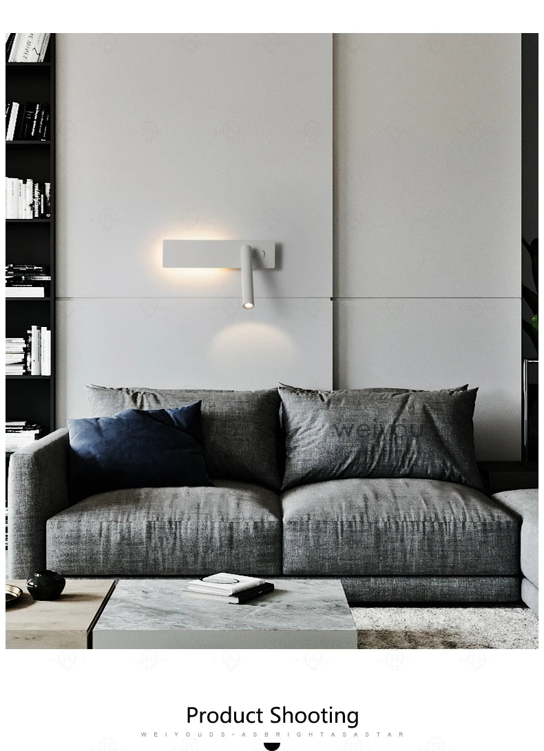 Nordic Rotating Reading Wall Lamp