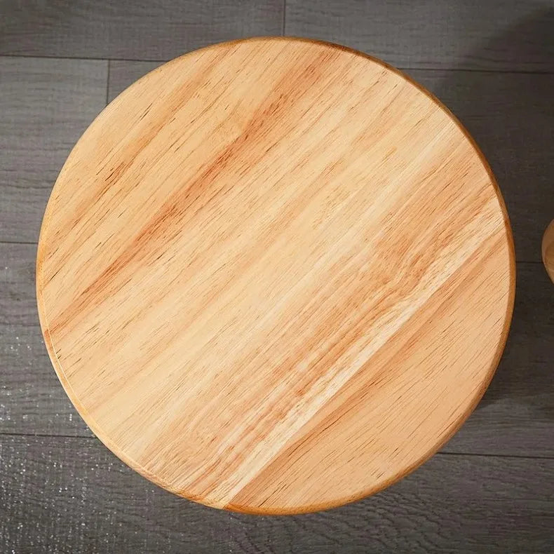Solid Wood Small Round Stool