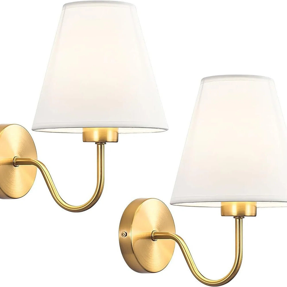 Retro Fabric Bedside Wall Lamp