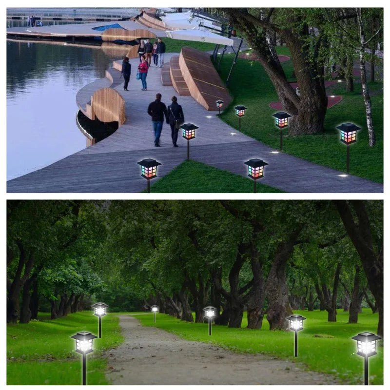 8 Pack Solar Pathway Garden Lights Outdoor Waterproof Landscape