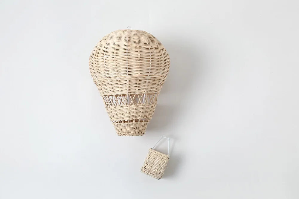 Rattan Hot Air Balloon Decor Hand-woven Wall Hanging Decor