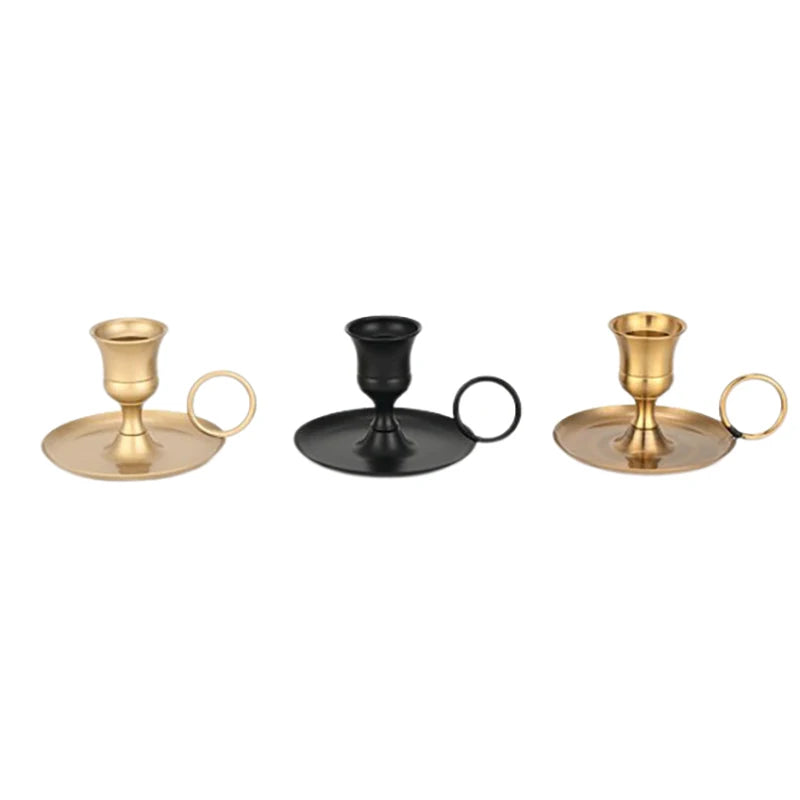 Metal Chamberstick Candle Holder
