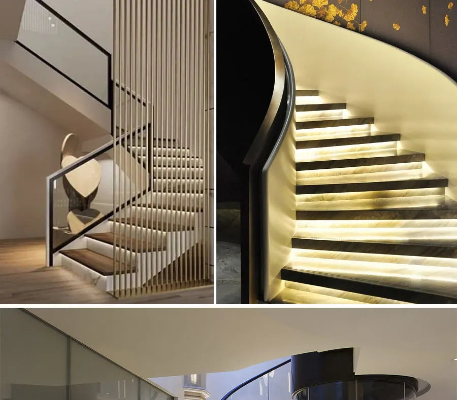 COB LED Strip PIR Motion Sensor Stair Lights Kit Step by Step Control