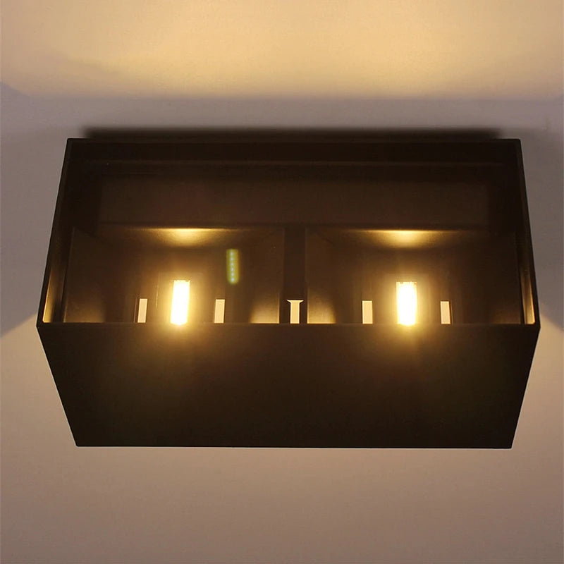 Motion Sensor LED Wall Lamp Outdoor Waterproof IP65 Up Down Sconce