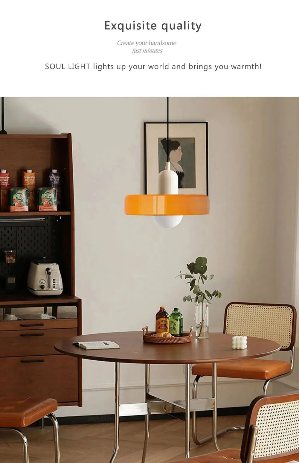 Nordic Glass Bauhaus Dining Room Chandelier Living Room Bedroom Bar